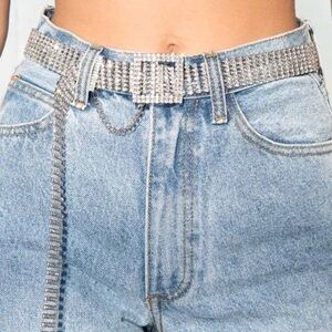 Brandy Melville One Size Bedazzled Belt Brand New Without Tags.